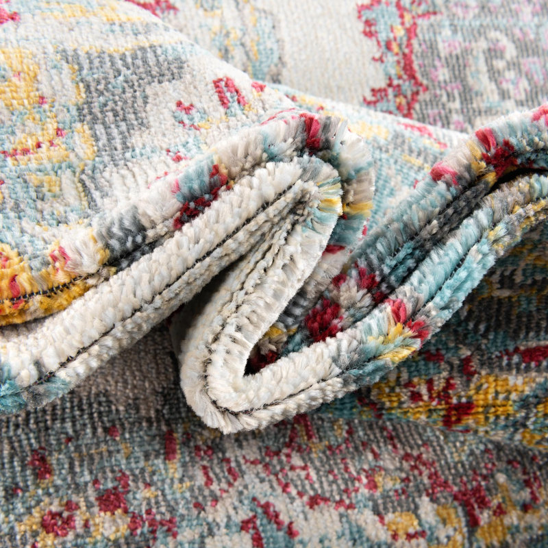 Haefner Floral Indoor Rug, Octagon 4' x 4'