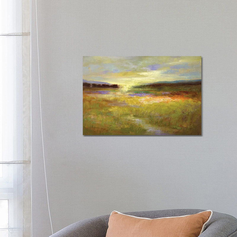 Light Across The Meadow II by Sheila Finch - Wrapped Canvas Painting, 66.04 cm H x 45.72 cm W