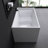 Tidal 47" Acrylic Freestanding Bathtub With Seat Rectangular Freestanding Soaking Tub