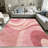 Pink and Blush Abstract Swirl carpet-easy to clean, machine-washable, soft and comfortable; suitable for door mats, kitchens, living rooms, bedrooms, corridors, and laundry areas. Easy to clean, durable carpet for home decoration.-1504954275
