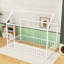 Lit simple avec conception de maisonnette-2089450538