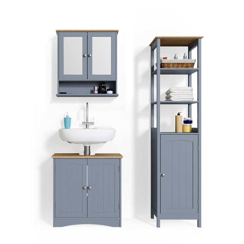 3024 Bianco 3 Pieces 600mm Bathroom Furniture Suite