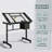 Adjustable Drawing Drafting Table-906734343