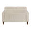Ensemble de canapé moderne et moderne 2 pièces Causeuse confortable en velours côtelé beige Coussin de salon en bois massif-921755837