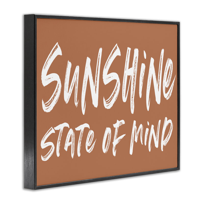 Estampe numérique estivale «Summery Sunshine State», design par lettré et doublé, H 11 po x l 14 po