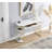 Patrisa 44.8" Modern Console Table with Storage and Faux Marble Veneer Top