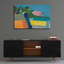 "Petite ville sur une colline n ° 2" par Jan Weiss, art mural en verre Latitude Run®, 36 po x 24 po-1338884011
