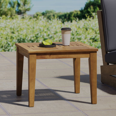 Square Acacia Outdoor Side Table
