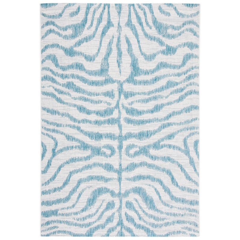 Tapis d'intérieur / extérieur à imprimé animal Emira Performance, Rectangle 9 pi x 12 pi