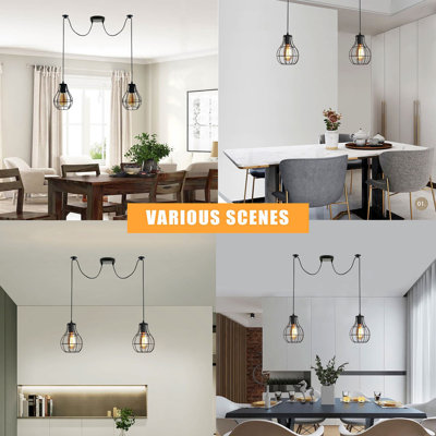 Clowe 2 - Light Black Cluster Pendant