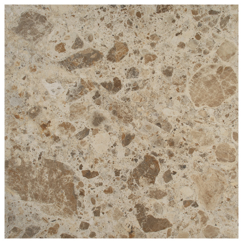 Rizo 24x24 Matte Terrazzo Look Porcelain Tile, Desert