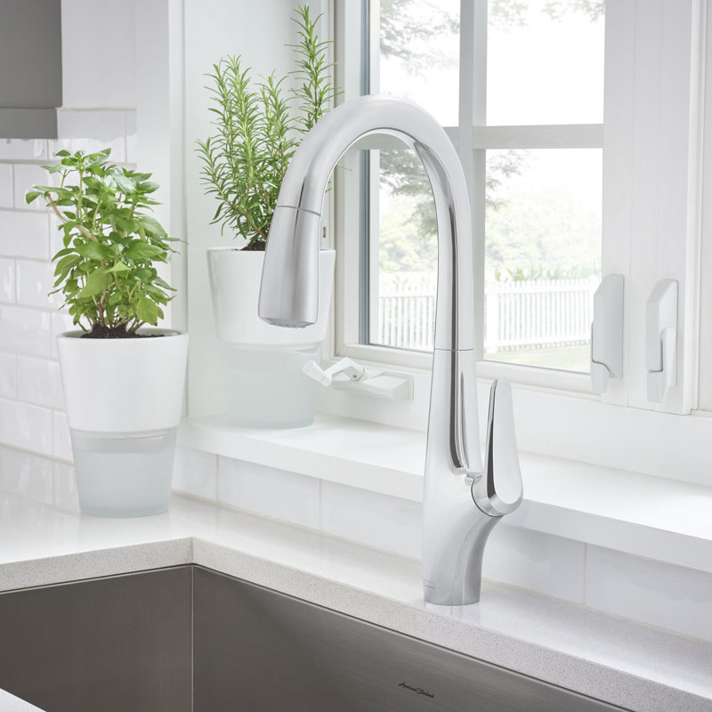 American Standard Avery Pull Out Kitchen Faucet, Polished Chrome