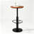 Aria-Dee Pine Round Solid Wood Top Metal Base Dining Table
