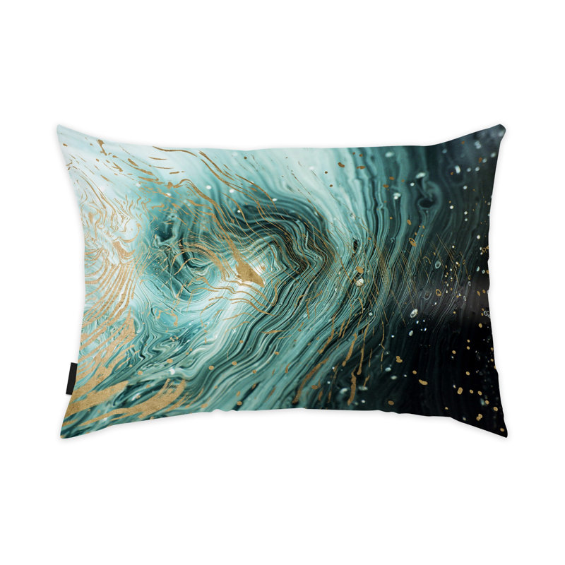 Housse et insert de coussin rectangulaire Crystals, Menthe