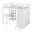 Lit mezzanine avec armoire et bureau Hammersley