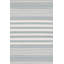 Rugby Stripe Light Blue Handwoven Indoor/Outdoor Rug-30602110
