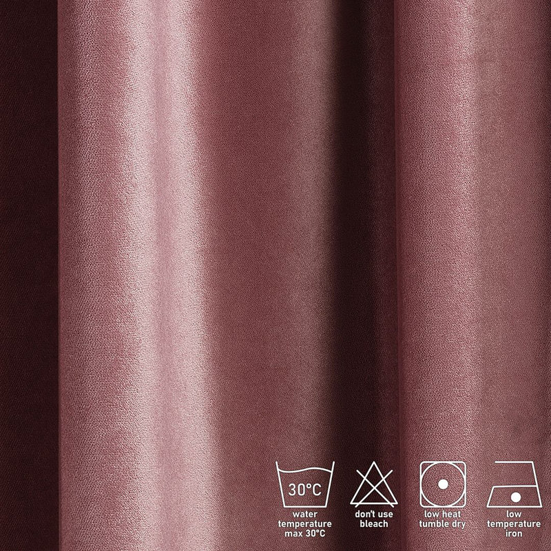 Soft Touch Velvet Kitchen Valance, 67 Iron, 100 W x 60 D cm