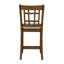 Ensemble de salle à manger à hauteur de comptoir 7pc Table ronde ovale extensible et chaises-13941912