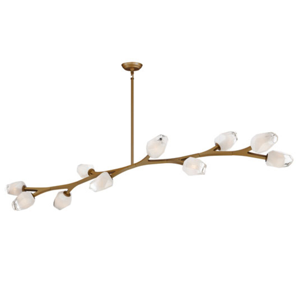 Dreanda 10 - Light Unique Modern Linear Chandelier