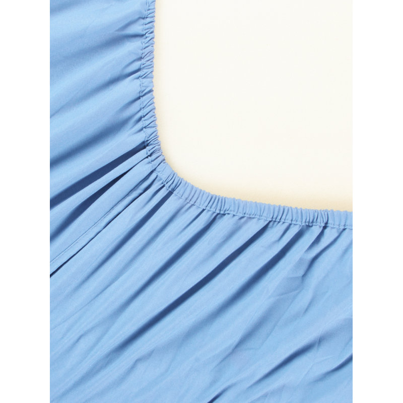 Microfiber Fitted Sheet, Sky Blue, California King