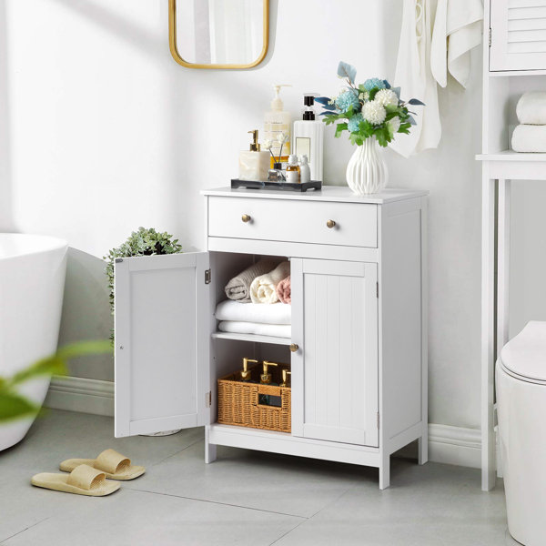 Winston Porter Gyala Freestanding Bathroom Cabinet & Reviews | Wayfair