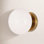 Vibi Single Light Dimmable Flush Mount Sconce