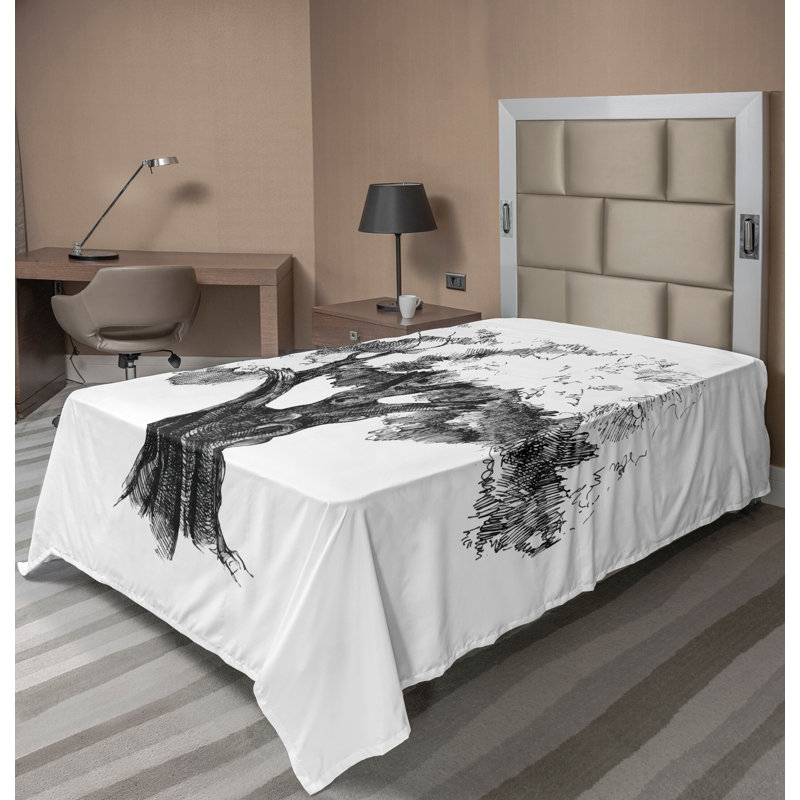 Drap plat Ambesonne, Drap plat pour lit simple