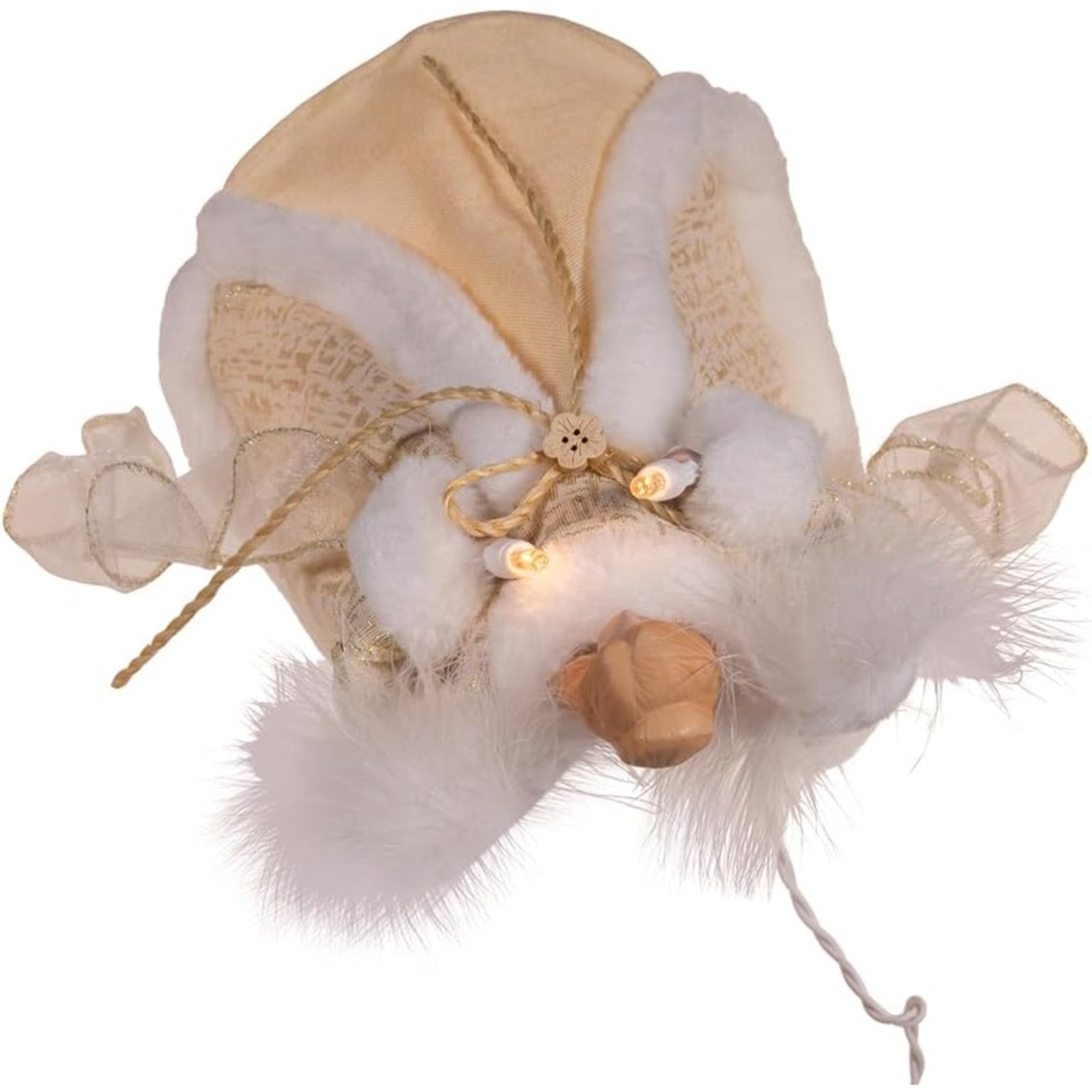 Kurt Adler 10-Light Natural Angel Treetop