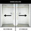 Porte de douche coulissante sans cadre avec verre transparent 3/8 po l 48-52 po x H 76 po Elan-98578852