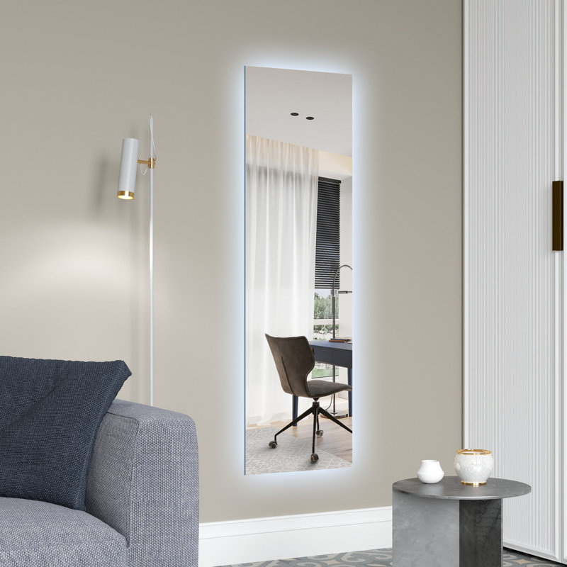 Devaunte Flat LED Wall Mirror