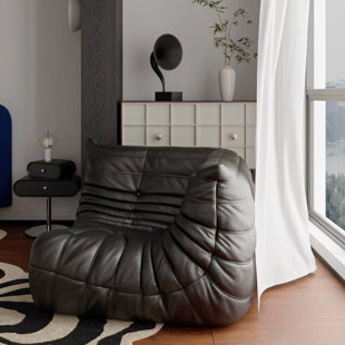 Grand fauteuil à billes en faux cuir sans accoudoirs