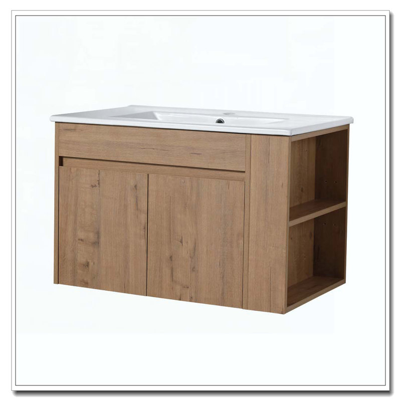 Meuble-lavabo de salle de bain avec tablette ouverte sans meuble-lavabo
