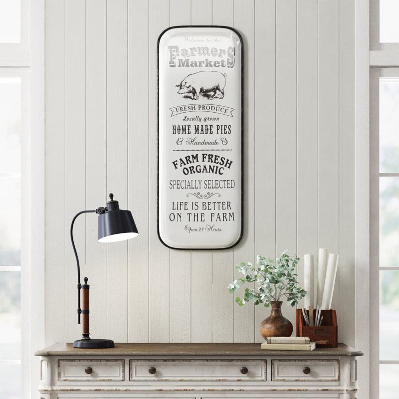 Farmhouse Wall Decor on Metal