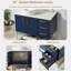 Ensemble de meuble-lavabo simple 36 po bleu