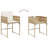  Garden Dining Set Beige PE Rattan, Steel, Acacia Wood 7 Piece-1304428637-1304428639