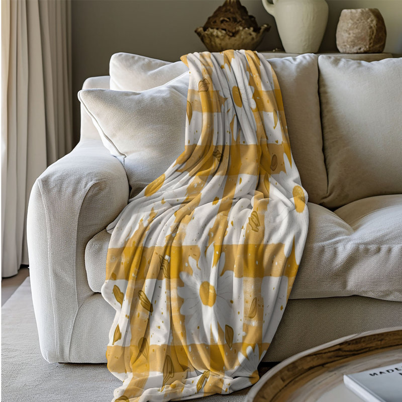 Plaid Petal - 1 pièce Sherpa Premium, L 60 po x L 80 po