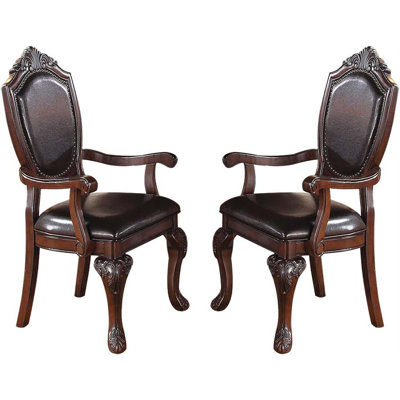 Ensemble de 2 chaises d'appoint en bois au fini gris rustique pour plus de confort et de style dans les salles à manger