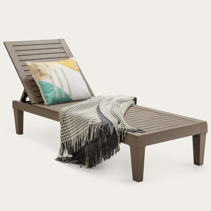 Epifanio 190cm Long Reclining Single Chaise, Beige