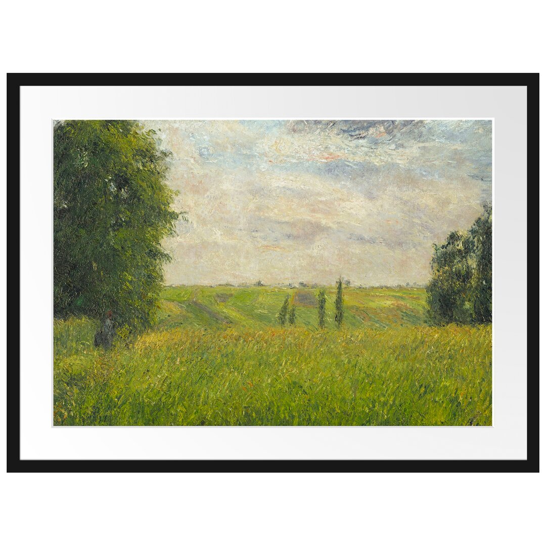 Gerahmter Kunstdruck Soleil Couchant Pontoise von Camille Pissarro