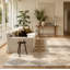 Tapis d'intérieur / beige à motif géométrique beige / brun à motif géométrique de 5 pi x 8 pi (5 pi 3 po x 7 pi 7 po) Branch Branch-107989548