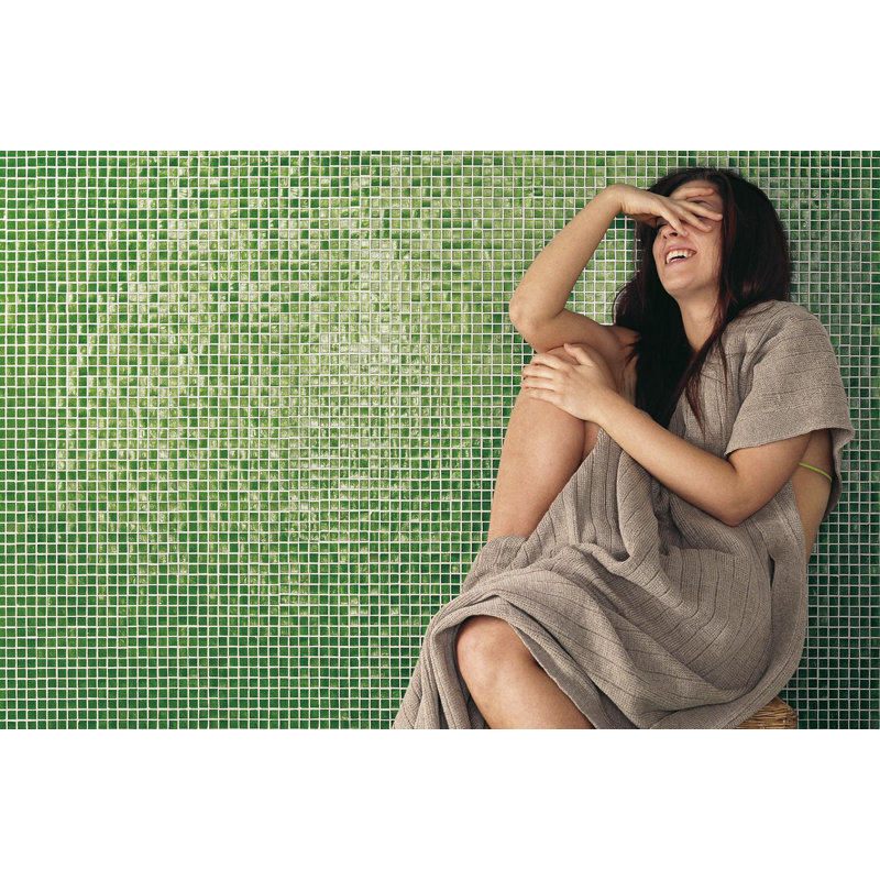 Evergreen 5/8" x 5/8" Glass Mosaic