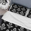 Ensemble de housse de couette blanc et noir damassé Elegance I - Glam-109145367