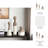 Set Of 3 11/16/21" Calista Cream Glaze Bottles