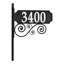Nite Bright Scroll Reflective Address Post Lawn Insert