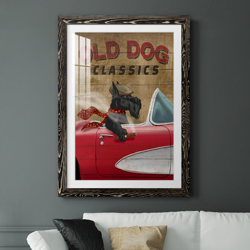 Old Dog Classics - impression encadrée, H 44 po x l 31 po x P 1 po, Cadre noir