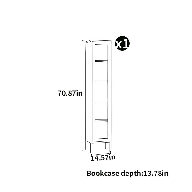 Bibliothèque de style minimaliste, Rose