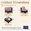  𝗡𝗼-𝗔𝘀𝘀𝗲𝗺𝗯𝗹𝘆 𝗖𝗵𝗮𝗶𝗿𝘀, Ensemble de conversation modulaire d'extérieur en osier pour 4 personnes avec ensemble de conversation-652935044-651505196-651505191