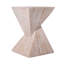 Table d'appoint 18,5 "en marbre beige 18,5"