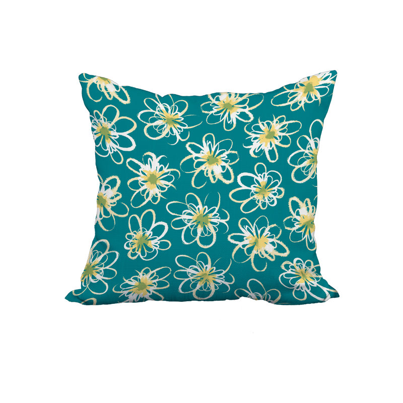 Housse et insert d'oreiller carré, 18 po x 18 po, sarcelle