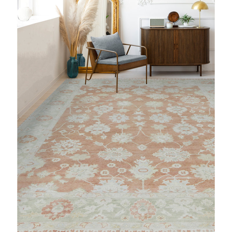 Smynra Hand Woven Wool Oriental Area Rug